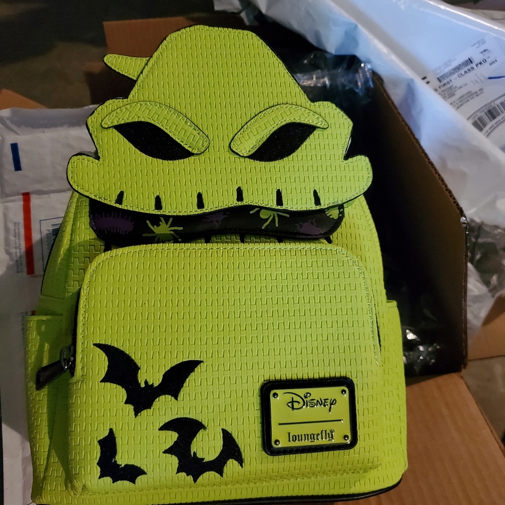Loungefly Disney Oogie Boogie Neon Green Backpack